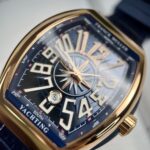 Đồng Hồ Nam Franck Muller V45 Màu Xanh Dương Vỏ Vàng Hồng 45mm (8)