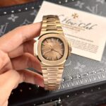 Đồng Hồ Patek Philippe Nautilus 5711 Mặt Nâu Vỏ Vàng Hồng 3K Factory 40mm (2)