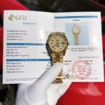 Đồng Hồ Rolex Day-Date Bọc Vàng Thật Đính Moissanite Bản Nặng 40mm (4)