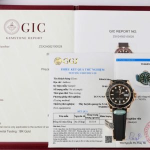 Đồng Hồ Rolex Yacht-Master Bọc Vàng Hồng 18K Replica 1 1 40mm (3)