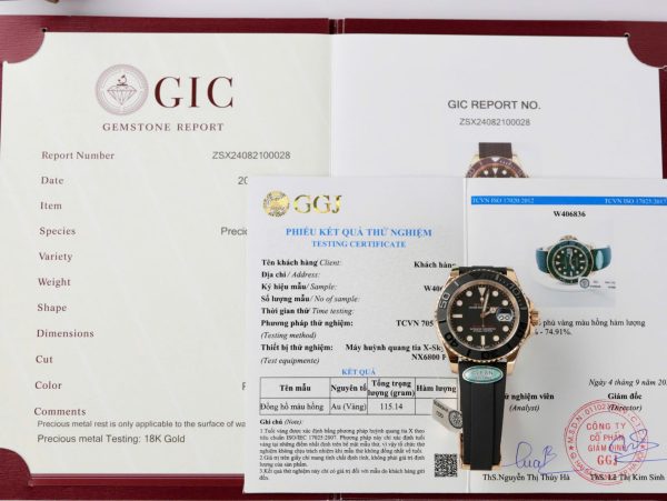 Đồng Hồ Rolex Yacht-Master Bọc Vàng Hồng 18K Replica 1 1 40mm (3)