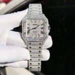 Đồng Hồ Cartier Santos Đính Full Kim Cương Moissanite Hong Kong 39 (1)