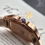 Đồng Hồ Cartier Santos Replica 11 Màu Vàng Hồng Nhà Máy BV (2)