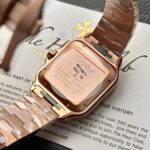 Đồng Hồ Cartier Santos Replica 11 Màu Vàng Hồng Nhà Máy BV (2)