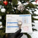 Đồng Hồ Rolex DateJust Độ Kim Cương Moissanite Mặt Trắng Demi 31mm (5)