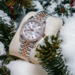 Đồng Hồ Rolex DateJust Độ Kim Cương Moissanite Mặt Trắng Demi 31mm (5)