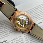 Đồng Hồ Audemars Piguet Royal Oak 15500OR Bọc Vàng Hồng Dây Da Đen 41mm (9)