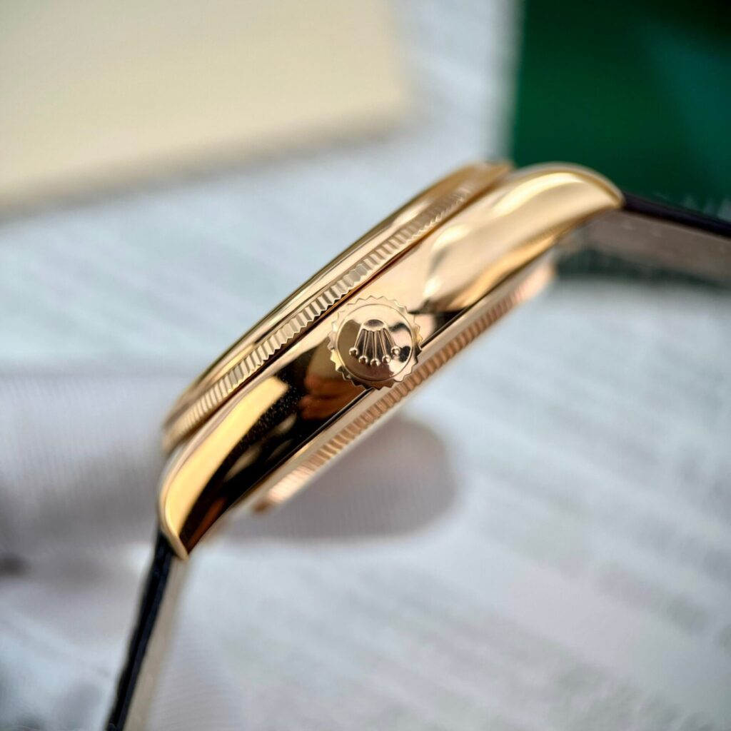 Đồng Hồ Rolex Cellini Date 50515 Bọc Vàng Thật Replica 11 39mm (2)