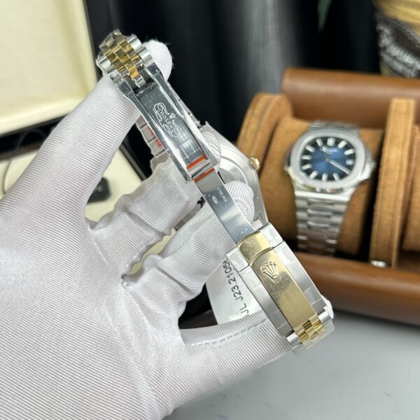 Đồng Hồ Rolex DateJust Replica 11 Cọc Số Da Quang Bọc Vàng 18k GMF 41mm (5)