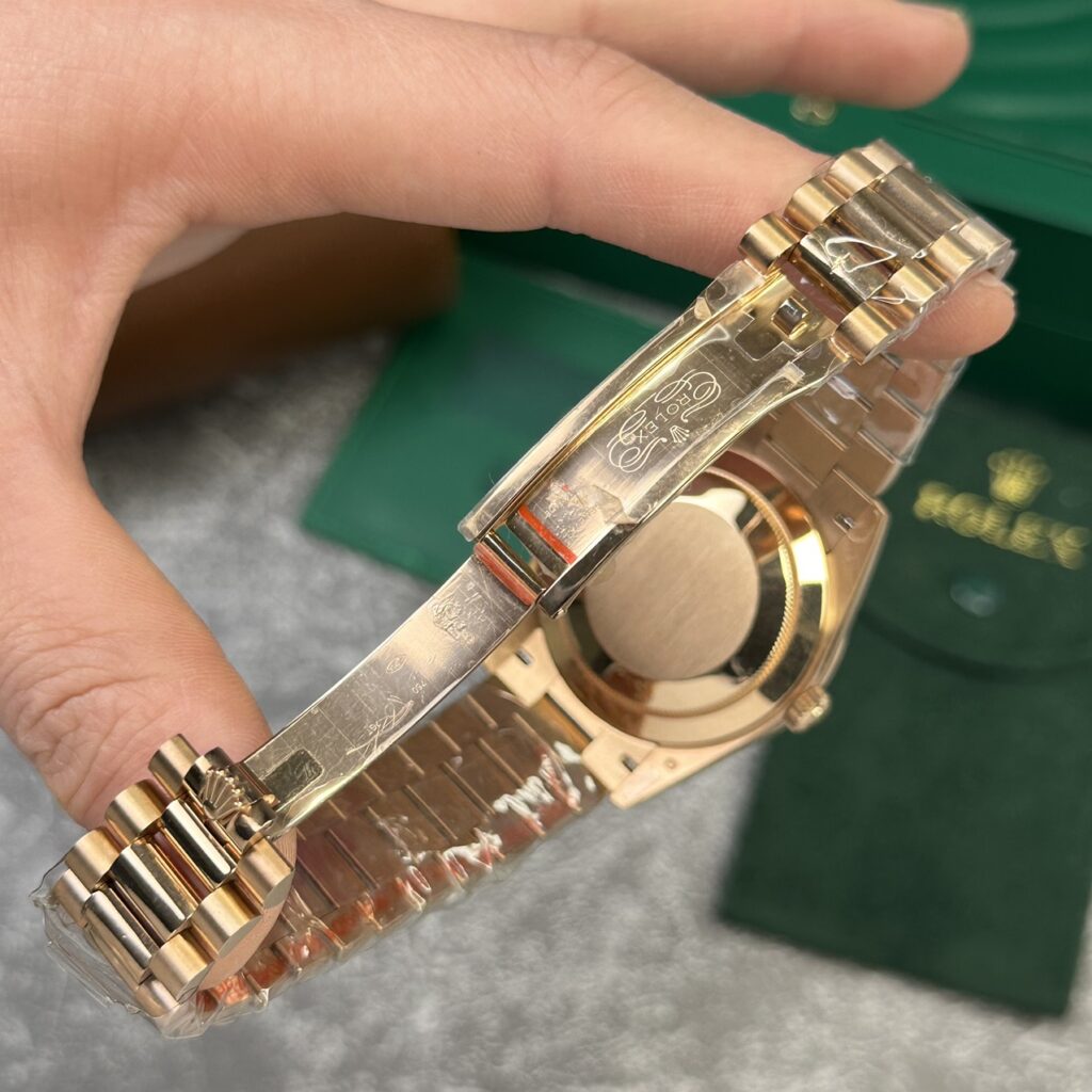 Đồng Hồ Rolex Day-Date 228235 Rose Gold Rep 11 Mặt Trắng V2 GM Factory 40mm (2)