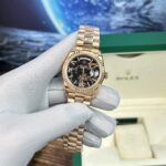 Đồng Hồ Rolex Day-Date Fake Cao Cấp Mặt Thạch Anh Nhà Máy BP 40mm
