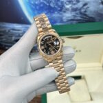 Đồng Hồ Rolex Day-Date Fake Cao Cấp Mặt Thạch Anh Nhà Máy BP 40mm
