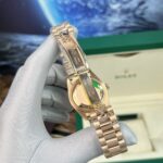 Đồng Hồ Rolex Day-Date Fake Cao Cấp Mặt Thạch Anh Nhà Máy BP 40mm