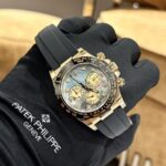 Đồng Hồ Rolex Daytona Mặt Xà Cừ Tím Cọc Moissanite Nhà Máy BT 40mm (1)
