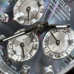 Đồng Hồ Rolex Daytona Mặt Xà Cừ Tím Cọc Số Moissanite 40mm (8)