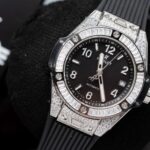 Đồng Hồ Hublot Big Bang One Click Đính Đá Rep 11 Màu Đen 39mm (1)
