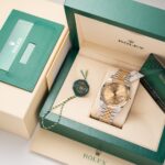 Đồng Hồ Rolex DateJust Bọc Vàng Mặt Vàng Champagne GM Factory 41mm (8)