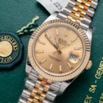 Đồng Hồ Rolex DateJust Bọc Vàng Mặt Vàng Champagne GM Factory 41mm (8)