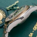 Đồng Hồ Rolex DateJust Bọc Vàng Thật Mặt Đen Nam Nhà Máy GM 36mm (7)