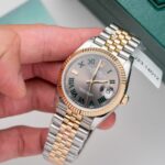 Đồng Hồ Rolex DateJust Bọc Vàng Vàng Mặt Wimbledon Nhà Máy GM 36mm (2)