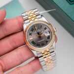 Đồng Hồ Rolex DateJust Bọc Vàng Vàng Mặt Wimbledon Nhà Máy GM 36mm (2)