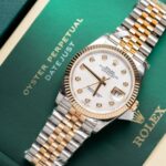 Đồng Hồ Rolex DateJust Mặt Xà Cừ Bọc Vàng Thật Nhà Máy GM 36mm (4)