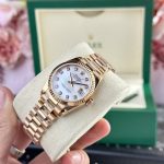 Đồng Hồ Rolex Datejust 278275 Replica 11 Nữ Mặt Khảm Xà Cừ 31mm (2)