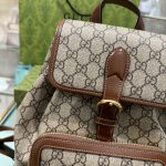 Balo Gucci With Interlocking G Beige Siêu Cấp Màu Nâu Vải Canvas (2)