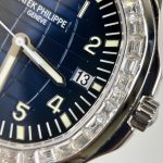 Đồng Hồ Patek Philippe 5168G Đính Moissanite Baguette Blue 42mm (9)