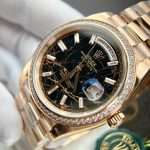 Đồng Hồ Rolex Day-Date Bọc Vàng Độ Moissanite Mặt Nham Thạch GS 158Grams 40mm (3)