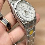 Đồng Hồ Rolex Replica Cao Cấp Sky Dweller 326934 Mặt Trắng 42mm (2)