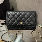 Túi Đeo Chéo Chanel Caviar Tiny CC Wallet on Chain WOC Mạ Vàng 19cm (4)