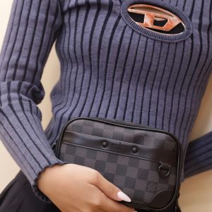Túi Đeo Chéo Louis Vuitton LV Wearable Wallet Màu Đen (10)