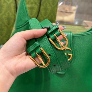 Túi Gucci Aphrodite Medium Shoulder Bag Màu Xanh Lá 39mm (1)