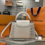 Túi Louis Vuitton Capucines Cá Sấu Bạch Tạng Like Auth 27cm