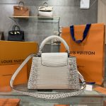 Túi Louis Vuitton Capucines Cá Sấu Bạch Tạng Like Auth 27cm