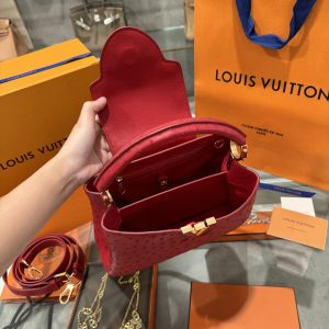 Túi Xách Louis Vuitton LV Capucines Da Đà Điểu Nhập Khẩu VVIP 27cm (6)