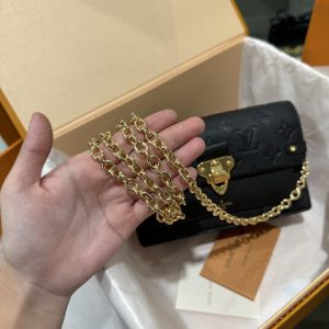 Túi Xách Louis Vuitton Vavin Chain Wallet Siêu Cấp Màu Đen 19cm (7)