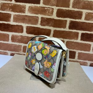 Túi Gucci Interlocking G Animal Printed Mini Carnation Shoulder Bag (9)