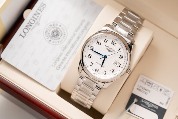 Đồng Hồ Longines Master Collection L2.755.4.78.6 Replica Mặt Trắng 38 (8)