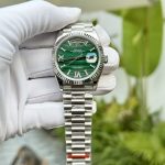 Đồng Hồ Rolex Chế Tác Day-Date Mặt Số Đá Khổng Tước Xanh 40mm (1)
