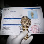 Đồng Hồ Rolex Daytona Chế Tác Bọc Vàng Độ Moisasnite Eye Of Tiger 40mm (1)