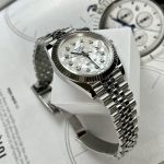 Đồng Hồ Rolex Nam Rep 11 Độ Mặt Xà Cừ Cọc Moissanite DateJust 41mm (1)