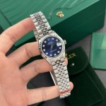 Đồng Hồ Rolex Nữ DateJust Replica Cao Cấp Mặt Xanh Blue 31mm (3)