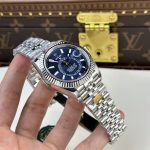 Đồng Hồ Rolex Rep 11 Sky Dweller 326934 Mặt Xanh Dây Jubilee 42mm (4)