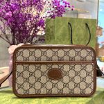 Túi Đeo Chéo Nam Gucci Mini Bag GG Retro Màu Nâu Siêu Cấp 22x14x6cm (6)