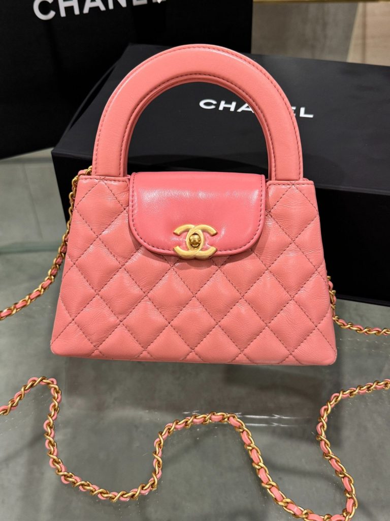 Túi Xách Chanel Bag Kelly 23K Màu Hồng Da Mềm Siêu Cấp 19x13x7cm