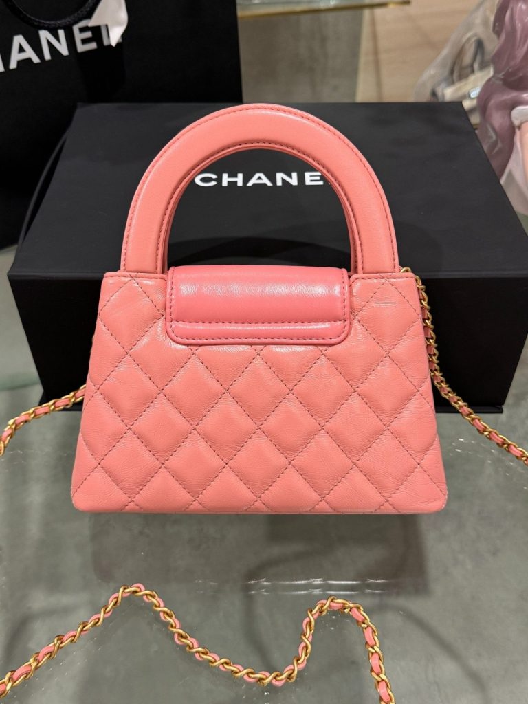 Túi Xách Chanel Bag Kelly 23K Màu Hồng Da Mềm Siêu Cấp 19x13x7cm (3)