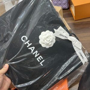 Túi Xách Chanel Classic Like Auth Nữ Màu Đen Da Hạt 25cm (2)