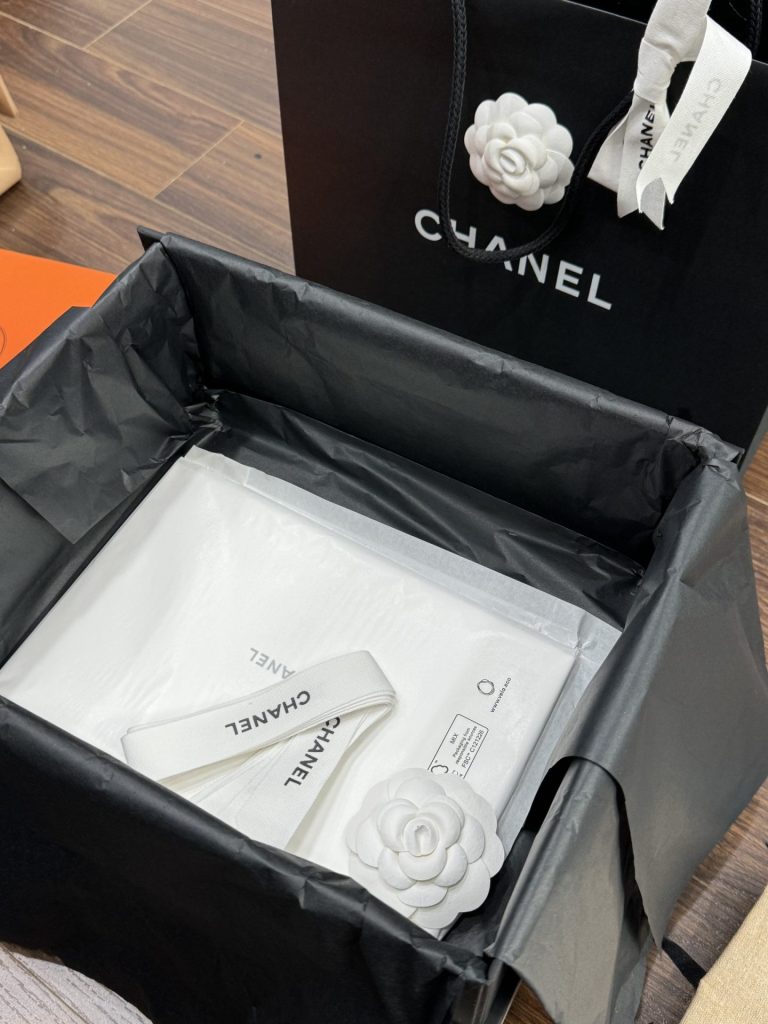 Túi Xách Chanel Classic Nữ Màu Đen Khoá Bạc Siêu Cấp 25cm (2)
